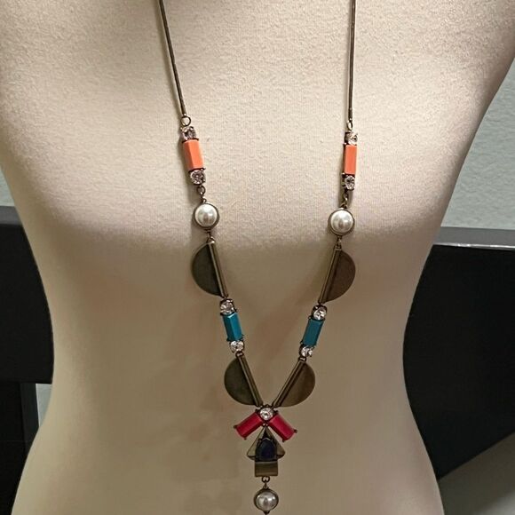 Premier Designs “Pop Art” Colorful Geometric Pendant Necklace #PDNK2 - Picture 5 of 8